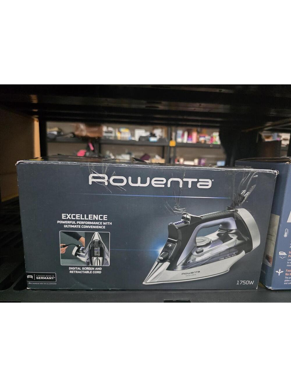 Rowenta Excellence 1750W Steam Iron with Digital Screen and Retractable Cord